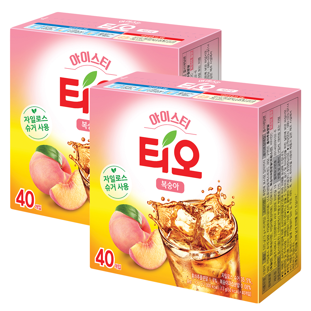 티오 아이스티 복숭아 40T x 2개 : 할인마트몰
