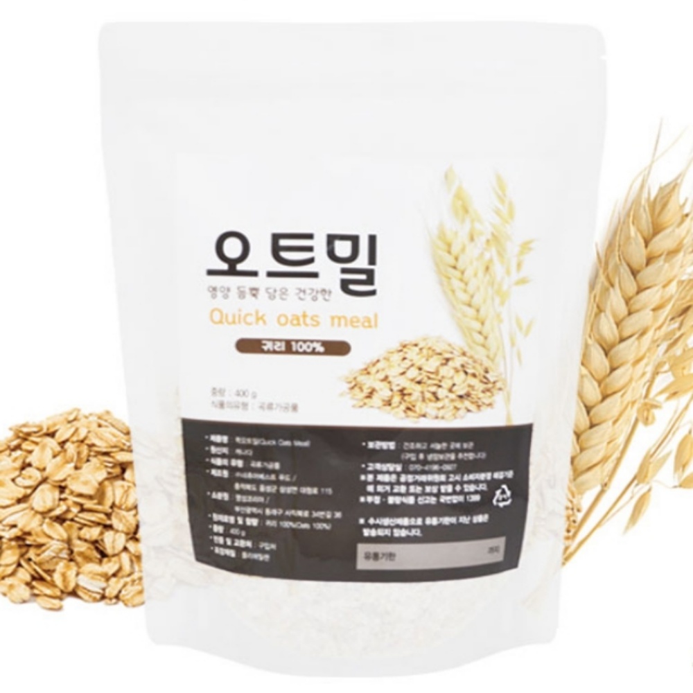 로지프로 캐나다산 오트밀 400g 영영곡물 슈퍼푸드 귀리100% : 로지프로솔루션