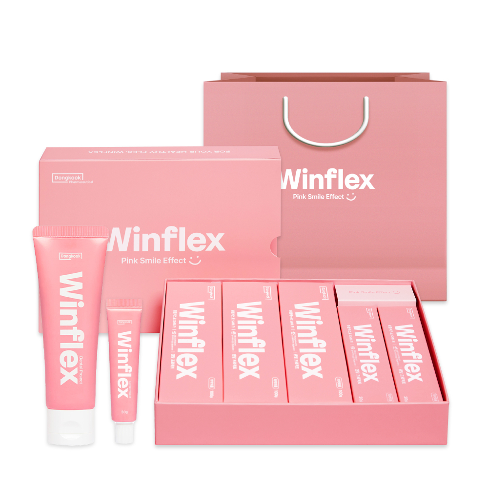 윈플렉스 잇몸치약 프리미엄 선물세트 100g 3개+30g 2개+쇼핑백 증정 : 동국제약 팜스토어
