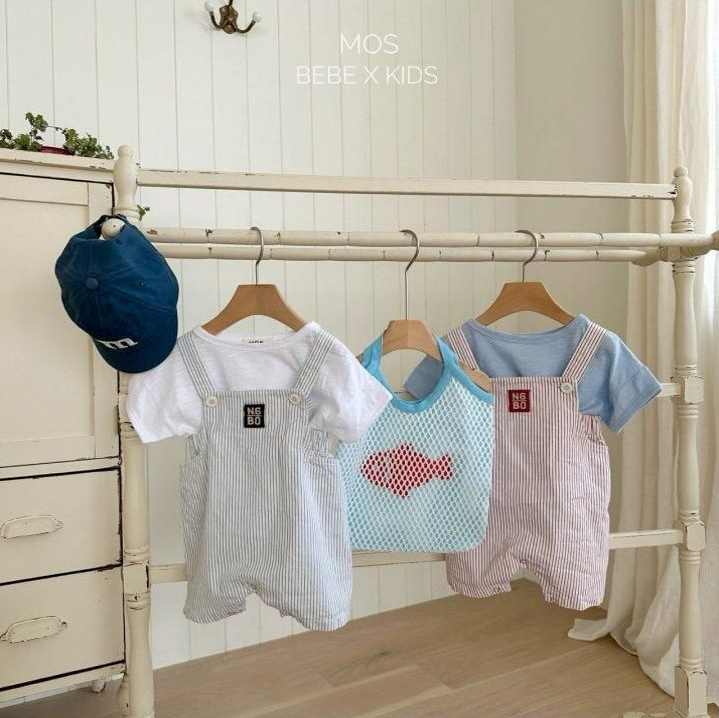마마비쥬 베베 MOS 보보ST멜빵 아기멜빵 아기옷 (2color, 25여름) : 마마비쥬