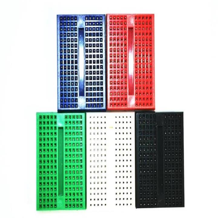 100 개/몫 미니 SYB-170 브레드 보드 35x47x8.5mm 구멍 빨간색 흰색 노란색 녹색 검정색 및 투명 색상 사용 가능 : 마석상사
