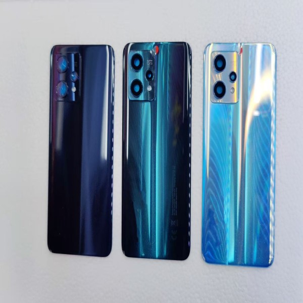 Realme 9 pro 오리지널 백 배터리 커버 도어 후면 유리 하우징 케이스 교체 (렌즈 포함) : 프라임무역79