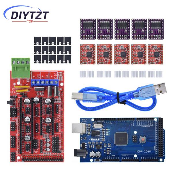 DIYTZT Mega 2560 R3 + RAMPS 1.4 제어판 + Arduino용 5pcs A4988 또는 DRV8825 스테퍼 모터 드라이브 : 월드셀러하우스
