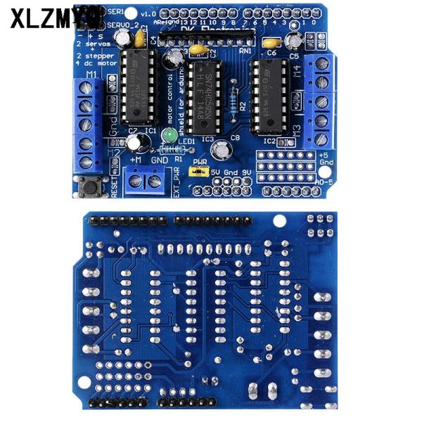 Arduino Mega2560 4 채널 용 10pcs L293D 스테퍼 모터 드라이버 보드 제어 실드 모듈 모터 드라이브 확장 보드 : 월드셀러하우스