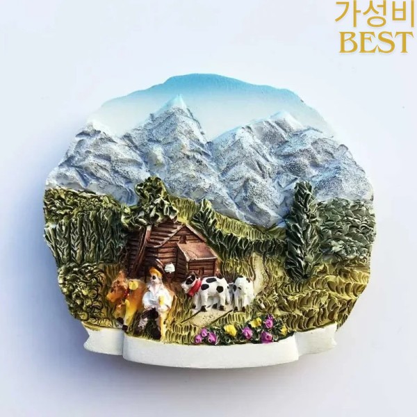 스위스 냉장고 자석 기념품 루체른 융프라우 채플 브리지 뻐꾸기 시계 관광 스티커 : 선업보