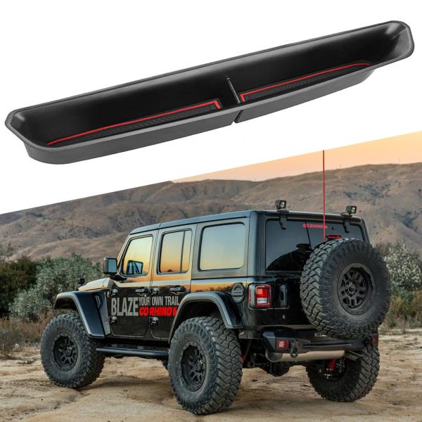 [누리정비]지프 랭글러 JL 2018-2023 LHD Copilot 핸들 보관함 Stowing Tray 전화 홀더 케이스 주최자 인테리어 액세서리 : 재윤상사21