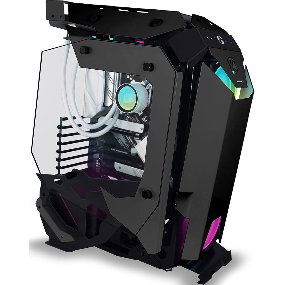 [DS-TW] KEDIERS C650 Mech PC 케이스 유리가 장착된 ATX 타워 게이밍 컴퓨터 white : blackbun-002