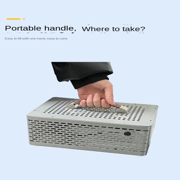 ITX 컴팩트 소형 케이스, 휴대용 데스크탑 컴퓨터 호스트, HTPC 마더보드, 1U 전원 공급 장치, 절묘하고 아름답습니다. : 바이셀세븐티포