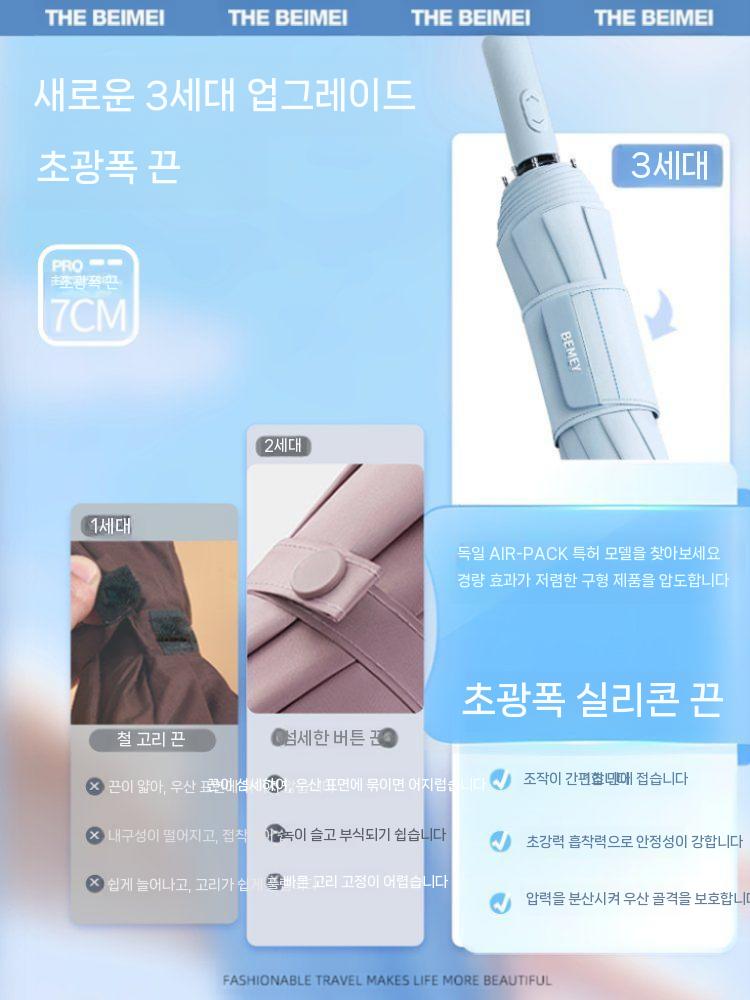 경량 가벼운 우산 휴대용 여행용 자동우산 접이식우산 : 제이에스물류