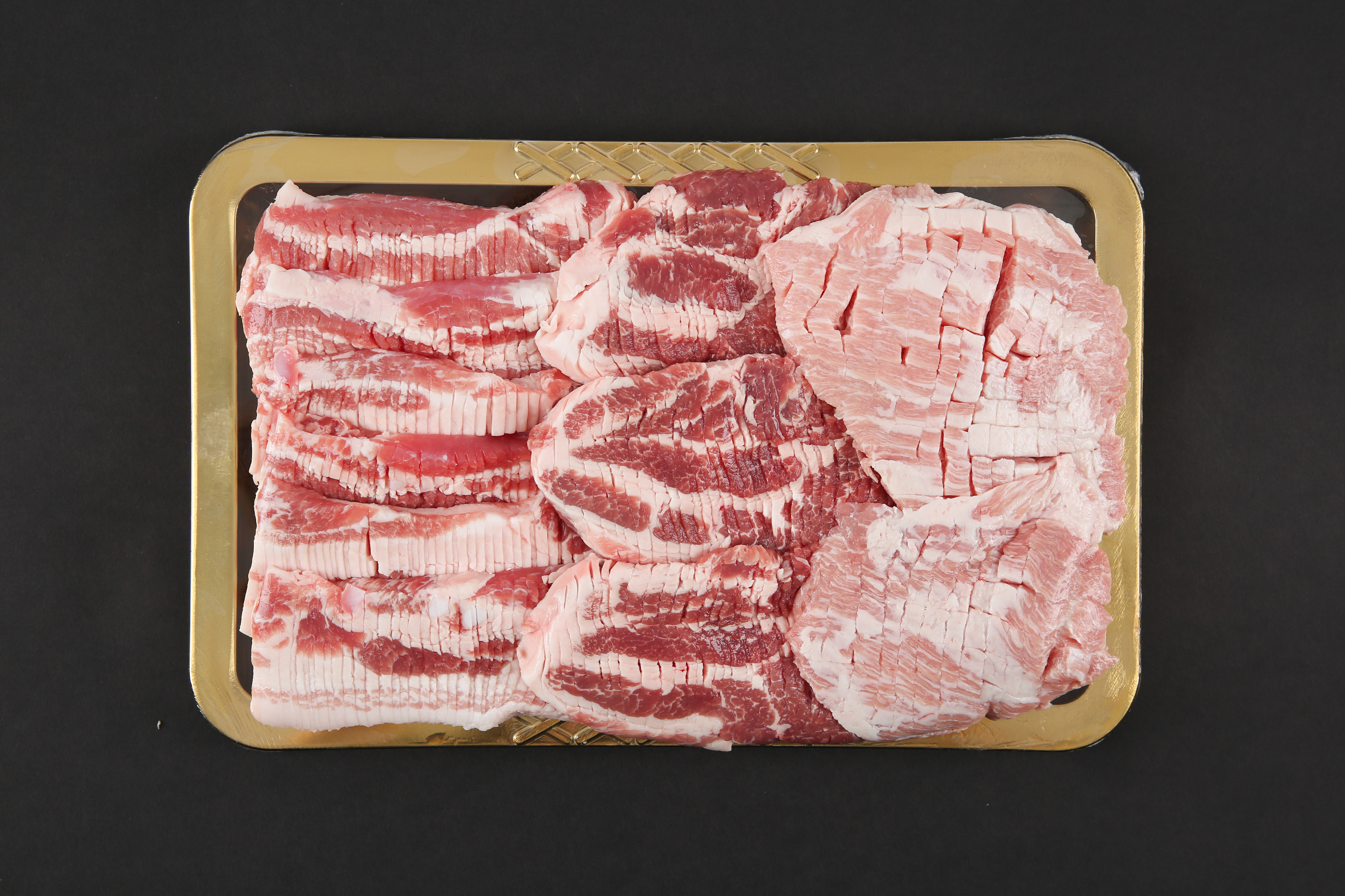 [한돈 1.5kg] 캠핑 두툼 숯불 솥뚜껑 2cm 칼집 돼지고기 세트 (5~6인용) : 호고기