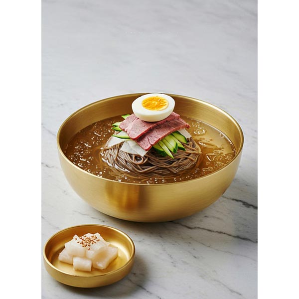 냉면 누들 분식 여름 푸드 음식 면 식당 naengmyeon Korean cold noodles 파르텔 벽지 시트지 롤스크린 : 으뜸데코