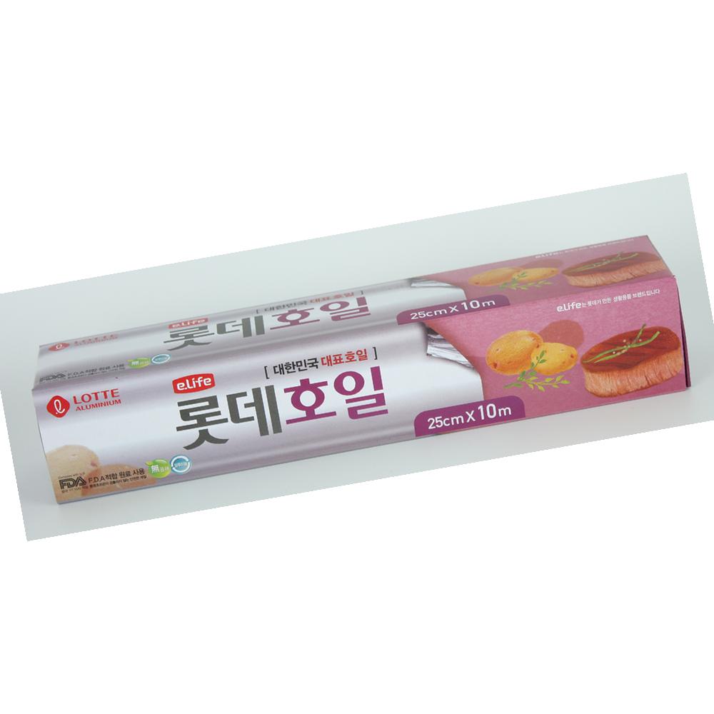 롯데 호일 25cm x10m x16μ 포장 재료 : 유정상회