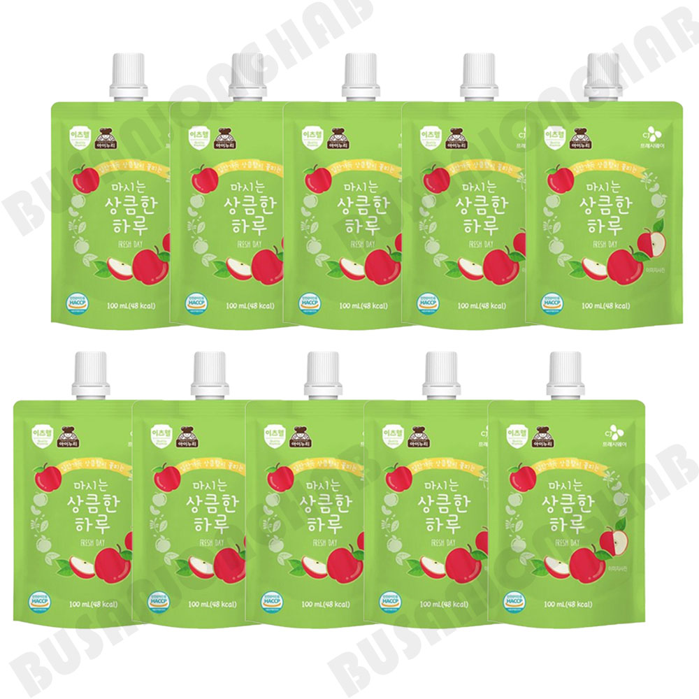 아이누리 마시는 상큼한하루 유기사과 주스 100ml 10개 : 부산종합유통