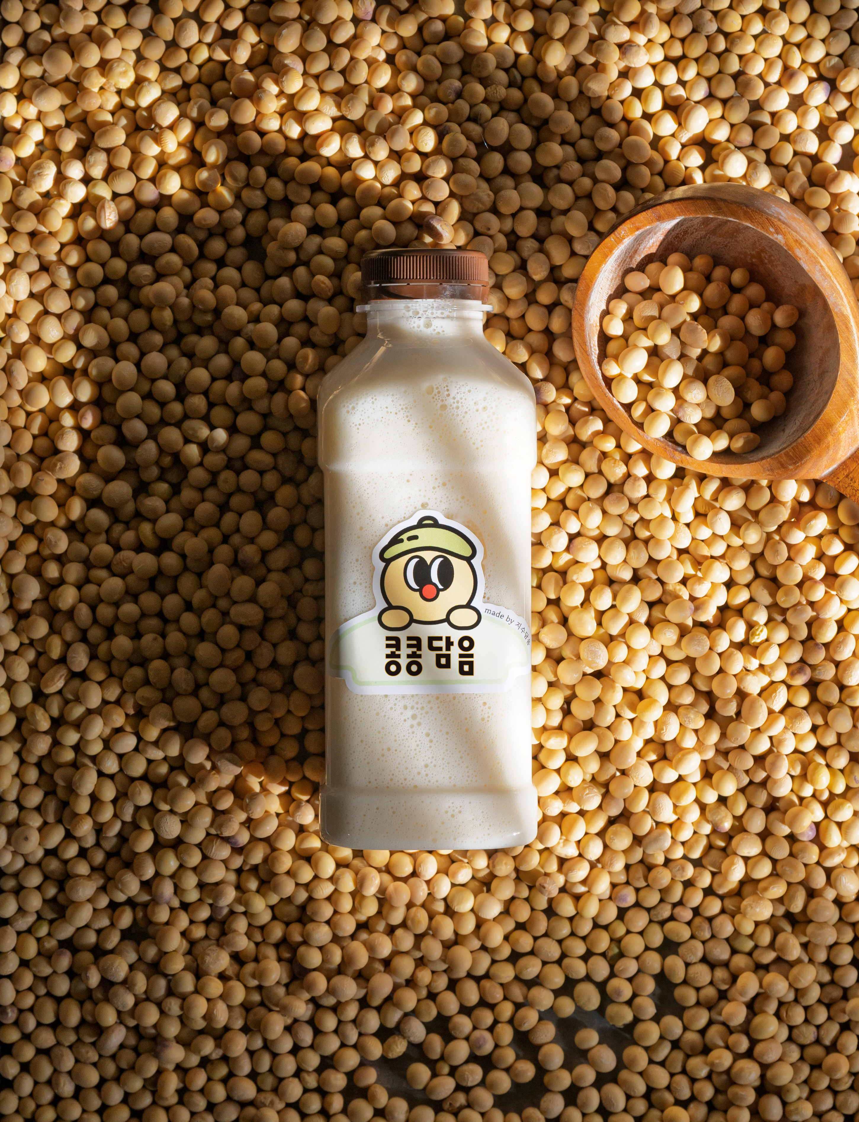 [콩콩담음] 100% 국산 수제 무설탕 백태 서리태 콩물 콩국물 콩국 국산콩국물 1000ml, 500ml : 콩콩담음