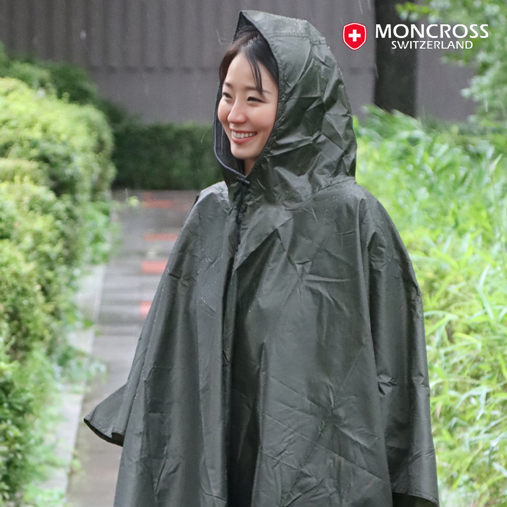 몽크로스 고급 판초우의 레인코트 비옷 남녀공용 캠핑 다회용 우비 빅사이즈 : 주식회사 명문로지스틱