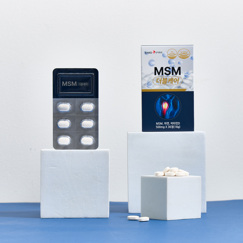 상아제약 MSM 더블케어 180g 500mg x 30정 x 10개입 : 상아제약 주식회사