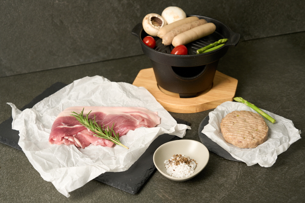 삼산골푸드 삼산골 1호, 2호 세트 소시지 수제 떡갈비 앞다리살 삼겹살 쪽갈비 : 마을담아