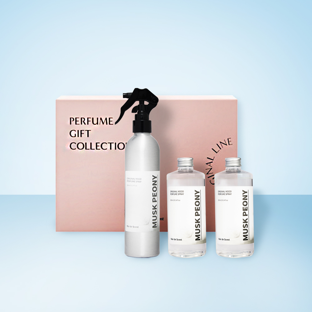 [BEST] 메르디센트 무드 퍼퓸 기프트세트 900ml (바디스프레이 본품+리필액2개) : 메르디센트