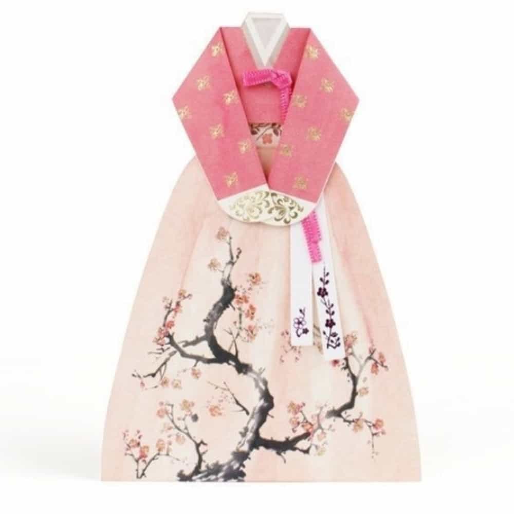 단디 매화 수채 한복카드 디자인카드 : 단디프랜드