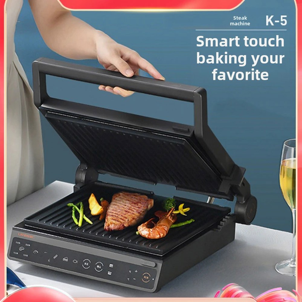가정용 완전 자동 그릴 스테이크 기계 양면 바베큐 샌드위치 steak machine-220V EU : 트리피플마켓