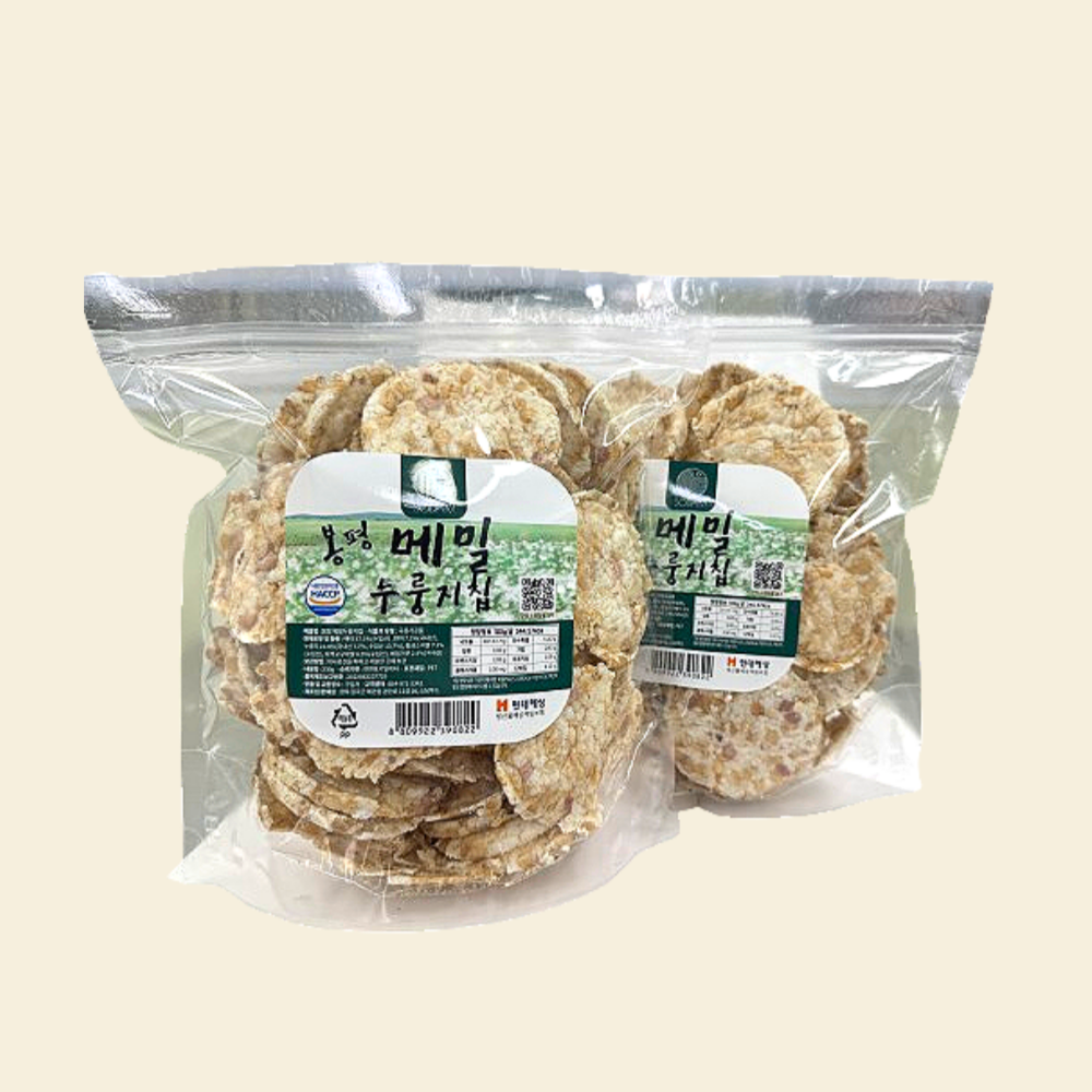고소한 영양간식 메밀 누룽지칩 5봉지 230g x 5 : 소담푸드 누룽지