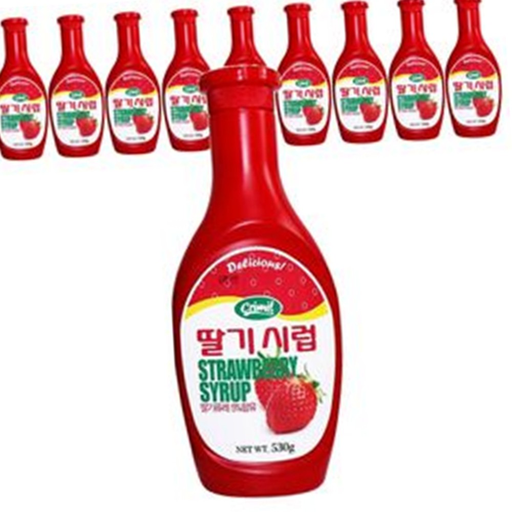 서강유업 딸기시럽 530g 10개 디저트용 식자재 : 양평대박상회