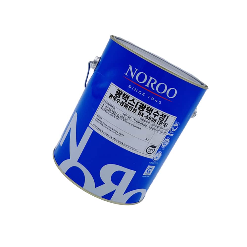 [혜명잡화마트] 광택스 광택 수성페인트 흰색 DX-5958 4L : 혜명잡화마트