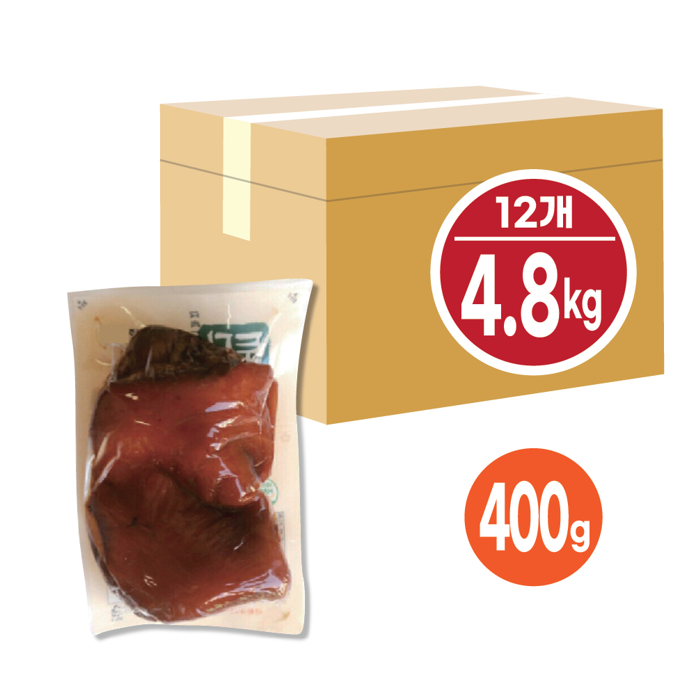 맛집의비결 쫄깃탱탱 그라비올라 순살통족발 업소용도매 400g, 12개 : 맛집의비결 도매납품업소용