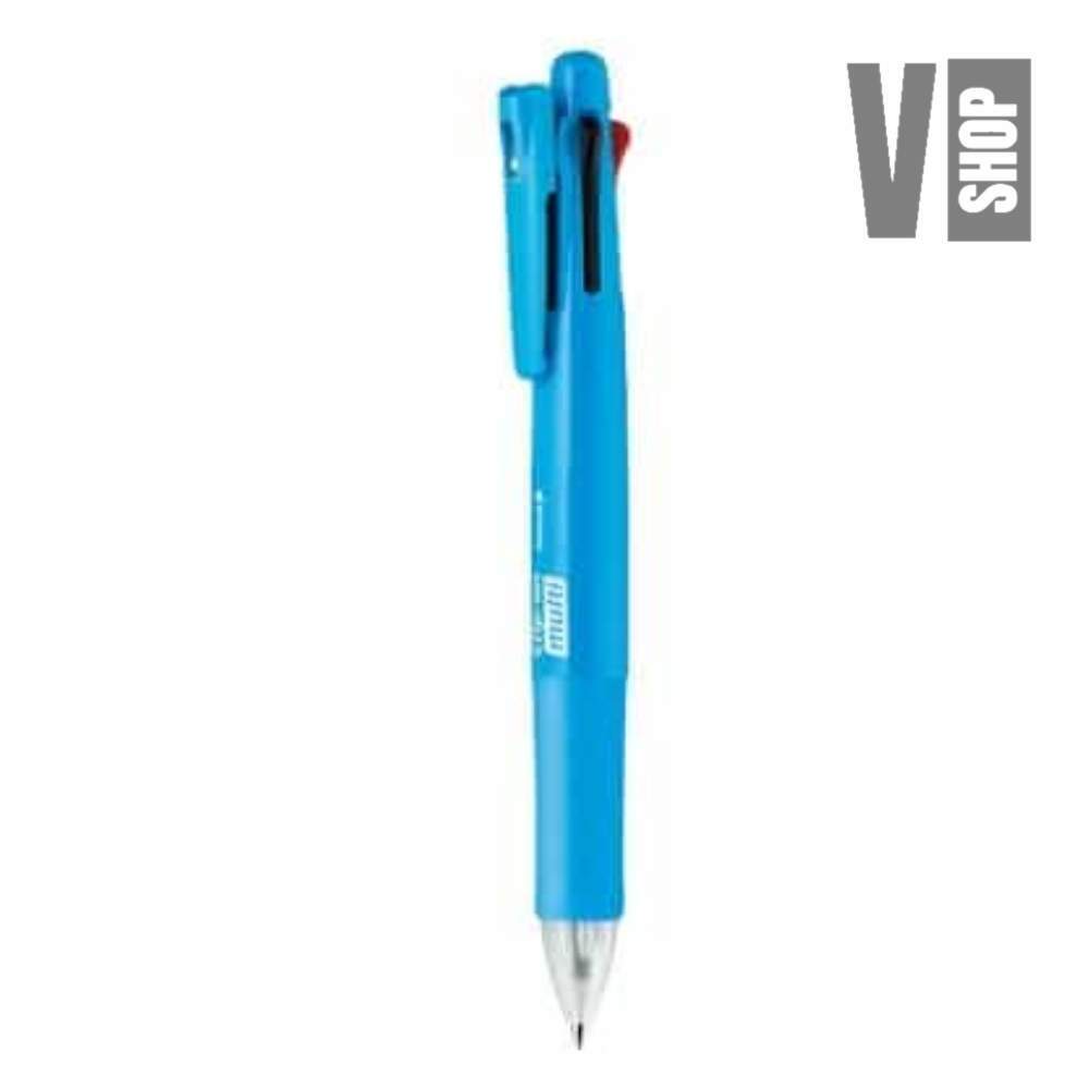 브이샵 다색볼펜 후레시블루 12p 샤프멀티펜 멀티펜 수입펜 : Vshop