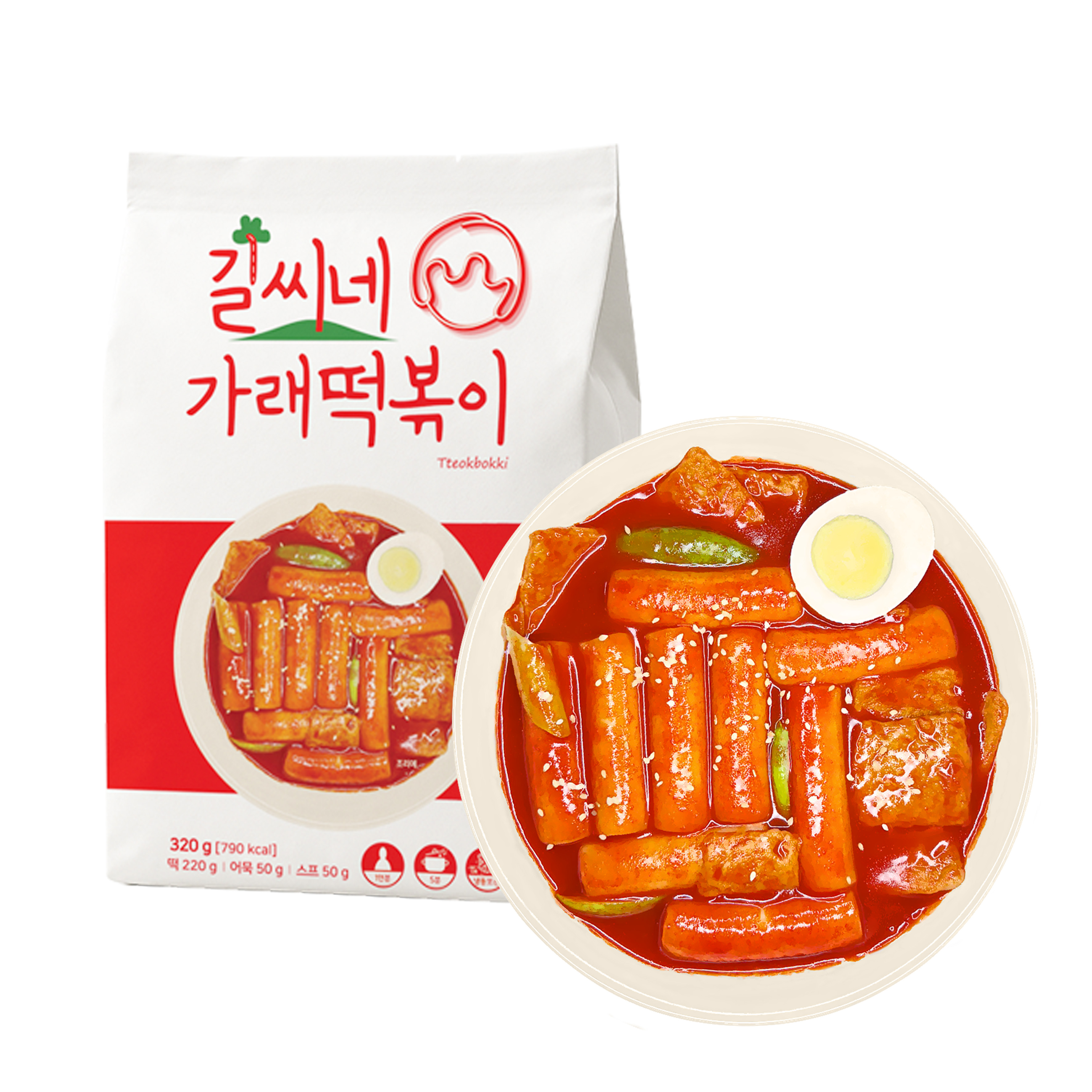 길씨네가래떡볶이 부산 가래떡 쌀떡볶이 밀키트 1봉+1봉 : 길씨네가래떡볶이