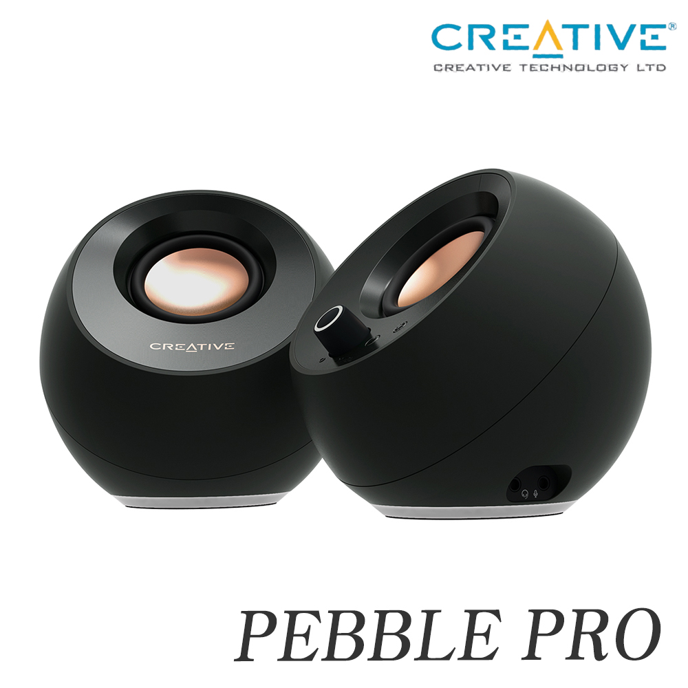 Creative 크리에이티브 PEBBLE PRO BLACK USB 유무선 스피커 : 주식회사 인스토어