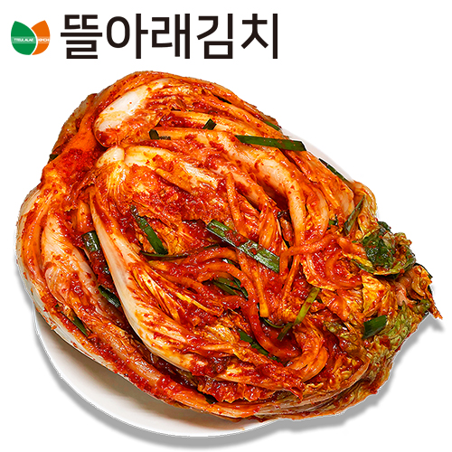 뜰아래김치 국산 김장포기 배추김치 3kg : 별아래 김치