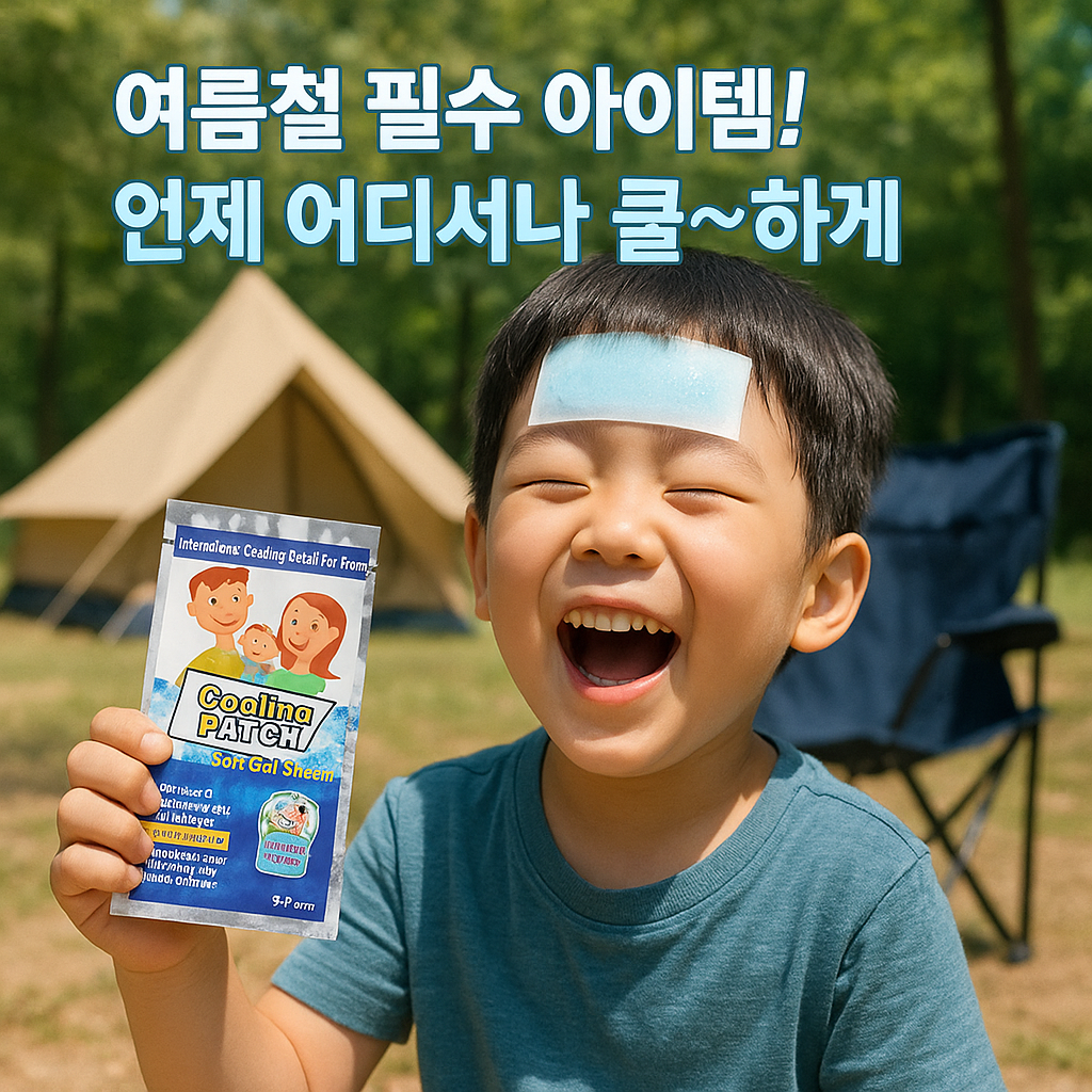 야외활동 쿨패치 여름 체온조절 쿨겔 시트 60매 (30팩) : 동성eng