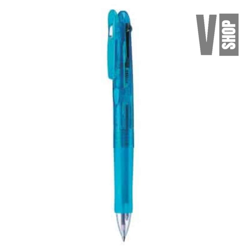 브이샵 4색볼펜 라이트블루 10P 멀티볼펜 멀티펜 필기류 : Vshop