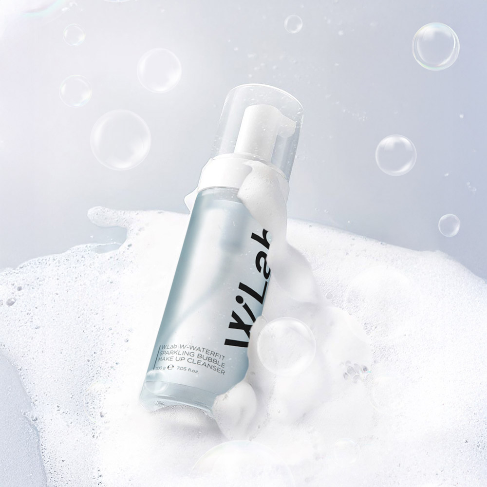 [30초세안] 더블유 워터핏 스파클링 버블 메이크업 클렌져 200ml, 1개 : 더블유랩 공식스토어