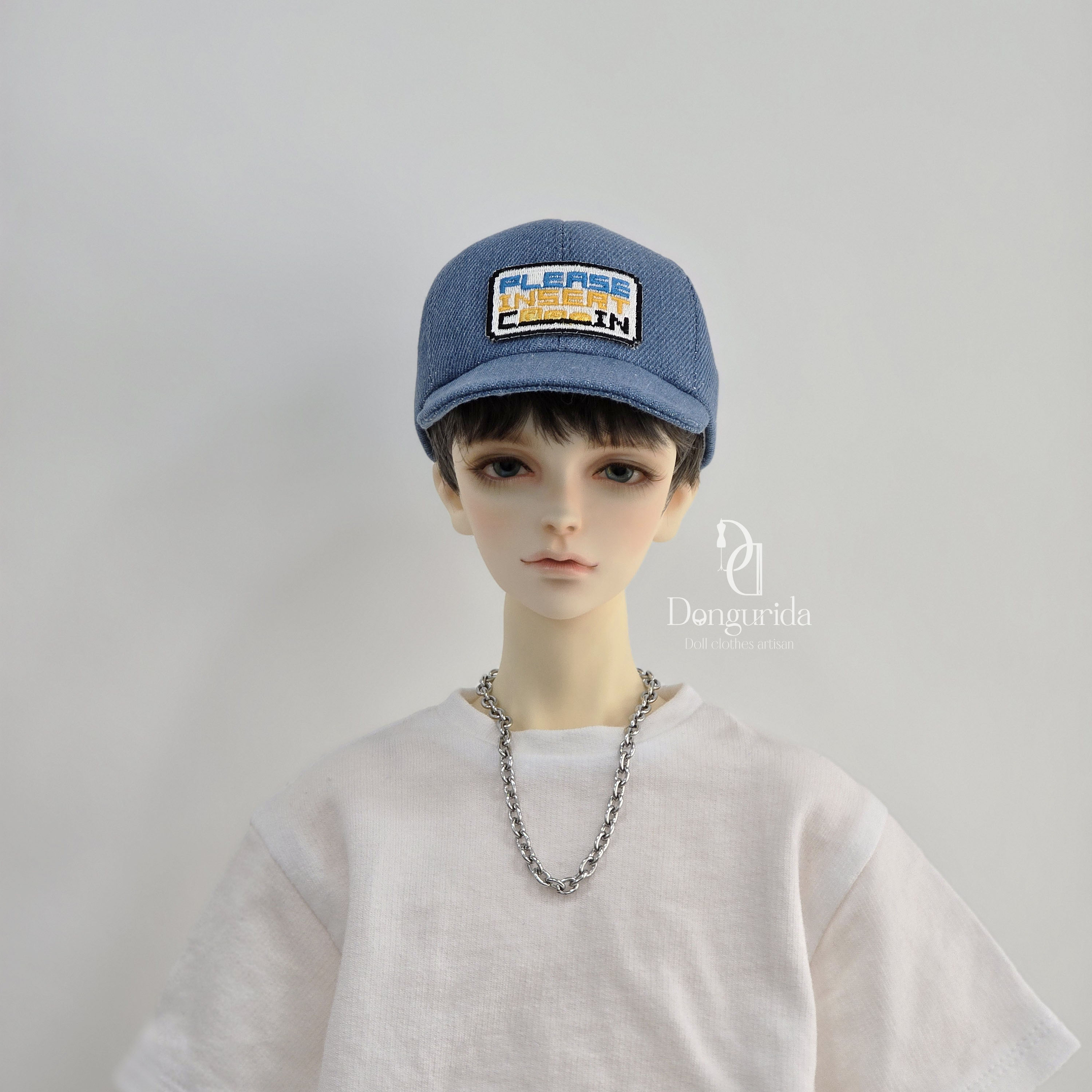 데님와펜  볼캡 구체관절인형 모자 SD, MSD,USD, 네오블라이스, 파올라레이나 사이즈 : 동그리다