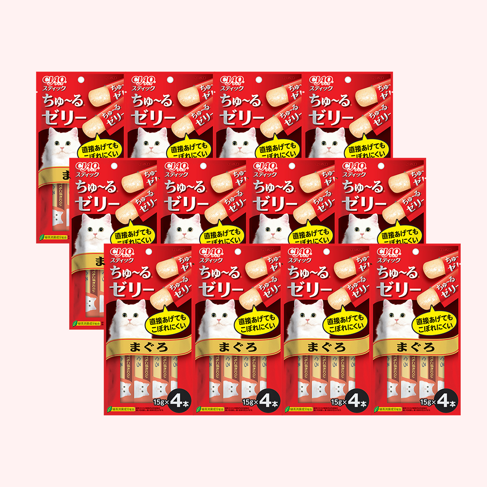 이나바 챠오 스틱 고양이 츄르 간식 참치, 15g, 48개 : 페톰스