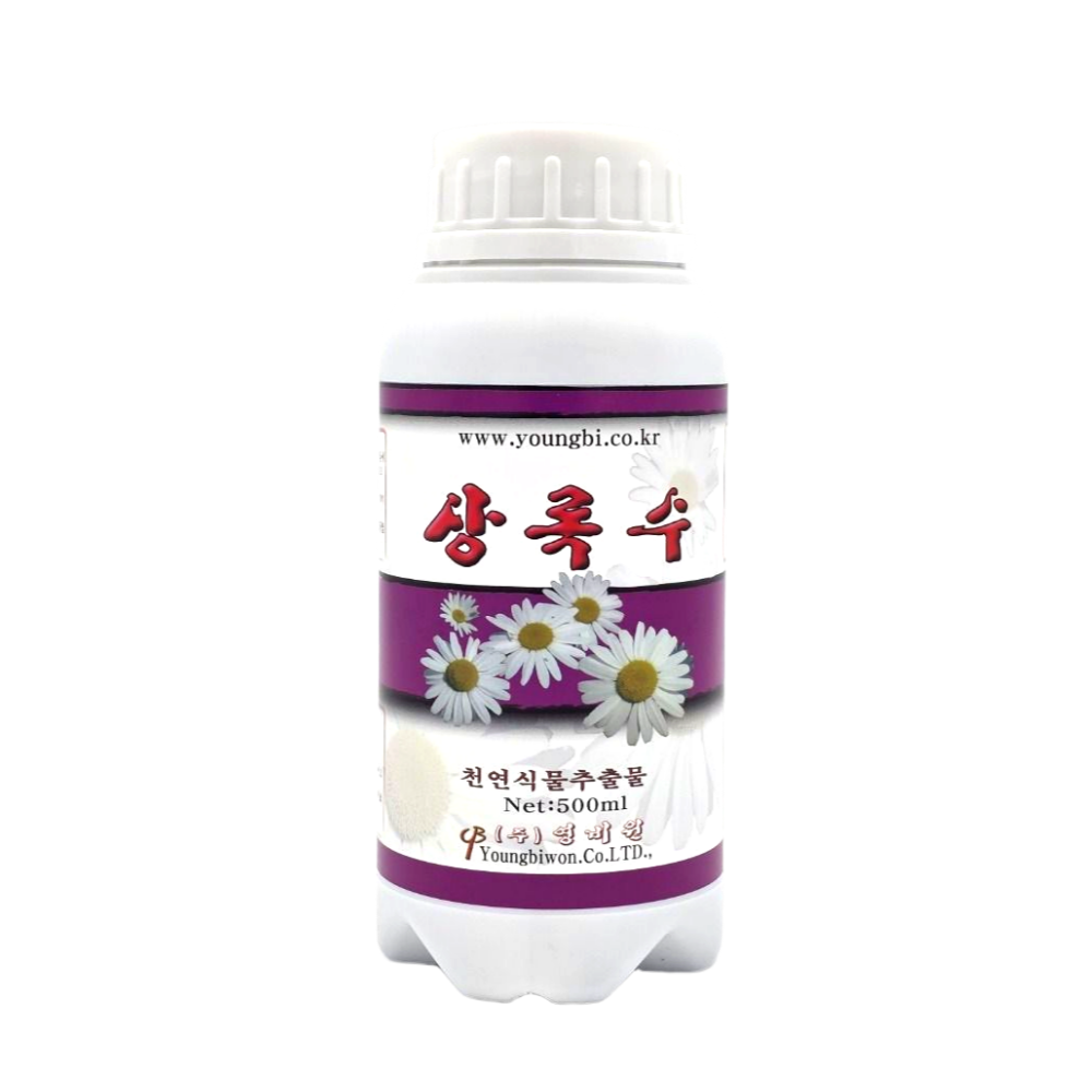 상록수 500ml 천연소재 항충물질 나방류 노린재 가루이 진딧물 식물살충제 우리농약종묘사 : 우리농약종묘사