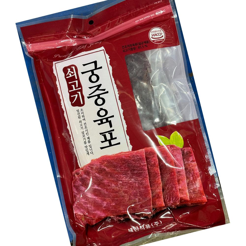 궁중 육포 쇠고기 900g 5개입 업소용 건어물 : 복된 식품
