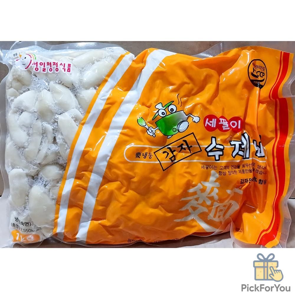 KC 성일청정 생감자수제비 1K X12 탕요리 메밀칼국수 옛날수제비 : 픽포유몰