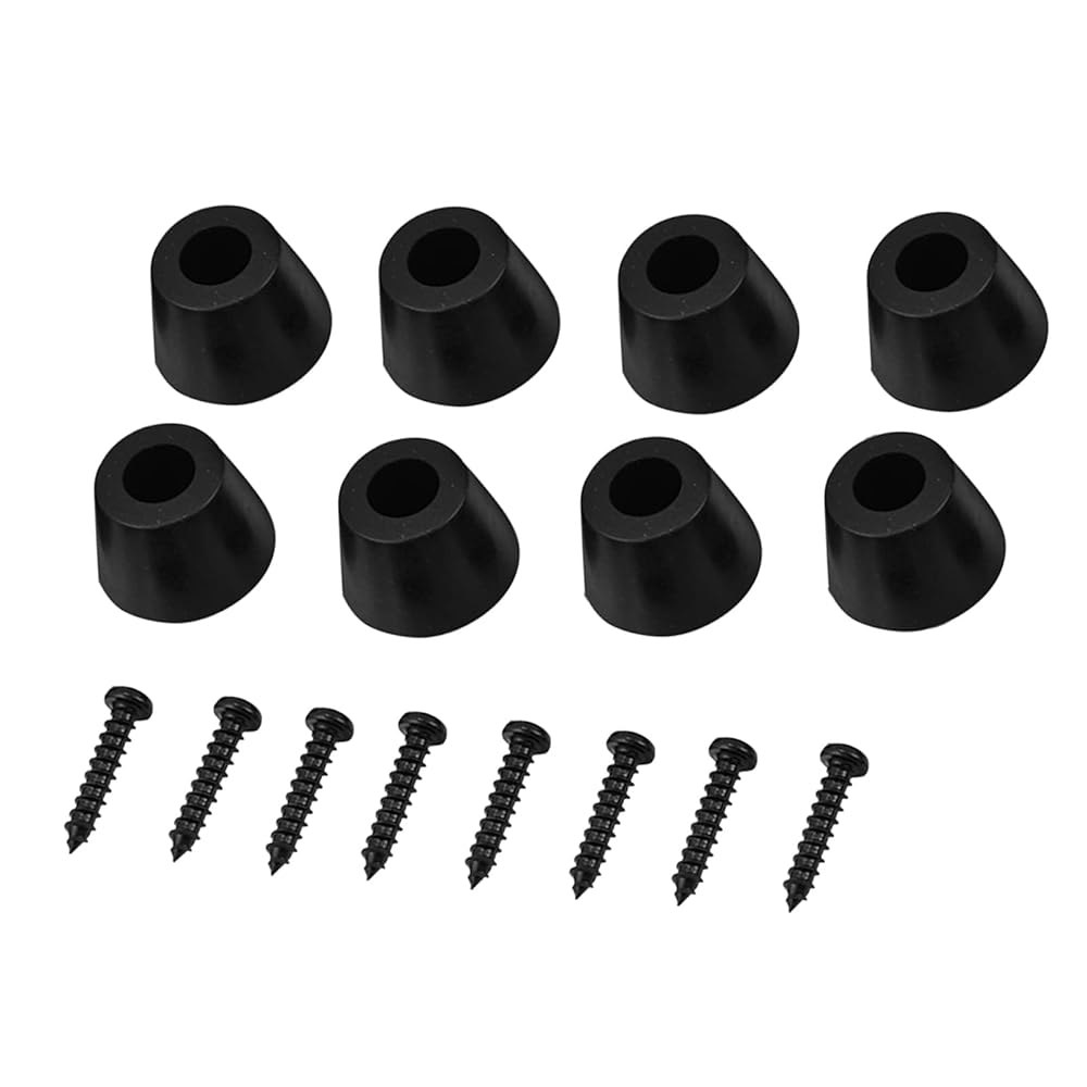 스피커 기타 앰프용 Acouto 스피커 스파이크 피트 키트 8개 30x20mm 고무 피트 방진 베이스 패드 스탠드 스피커용 WScrew 8개 30x20mm 고무... 