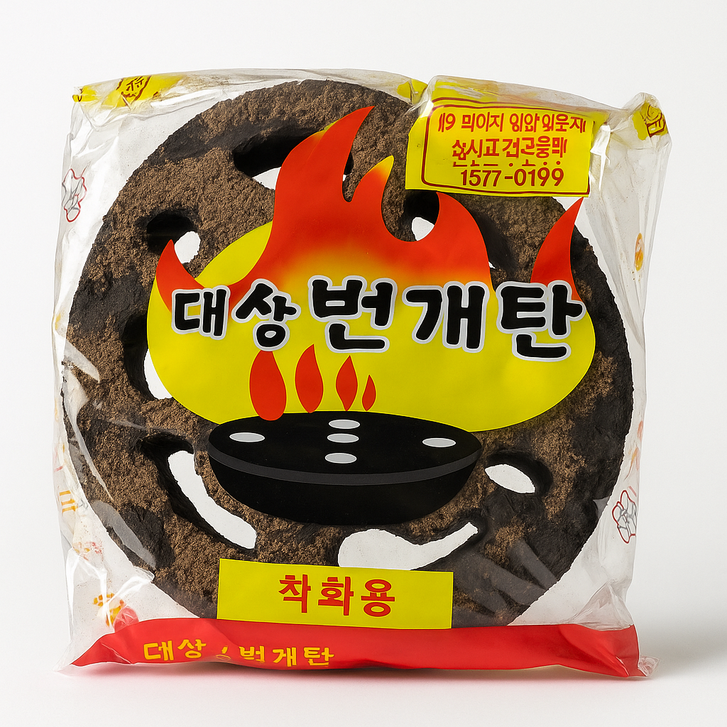 캠핑 바베큐 숯불 고기 연탄 불쏘시개 착화 번개탄 60개입 도매 난로연료 : 다함께차차차콜
