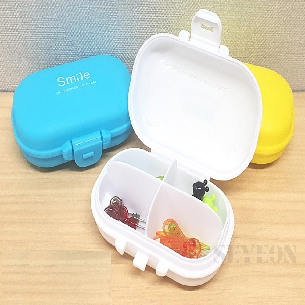 세연스토어 4칸 미니 소품케이스 악세사리보관함 부품정리함 칸막이수납함 피스수납통 : 세연리빙스토어