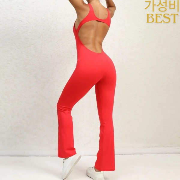 심리스 요가 원피스 점프수트 스포츠 피치힙 리프팅 홀터넥 타이트 뷰티백 운동복 짐 : 건포도푸딩