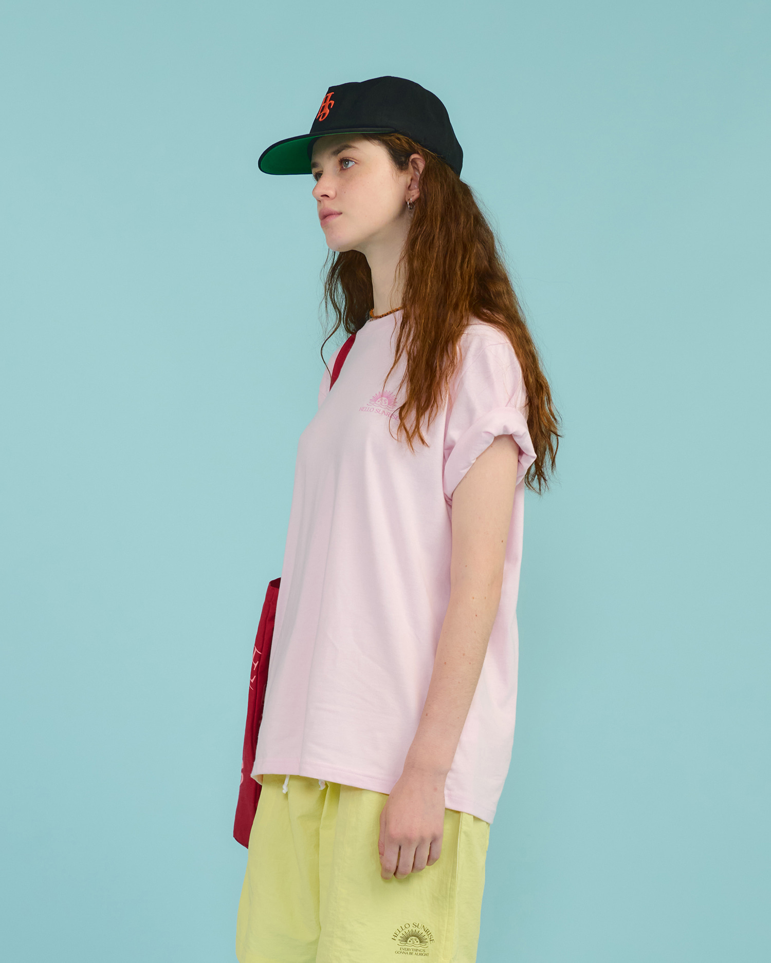 [헬로선라이즈] Mini OG Logo Tee Light Pink : 레이지리버