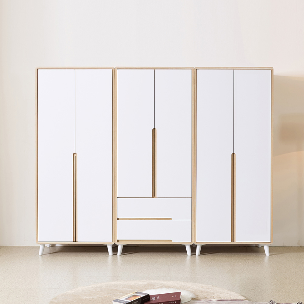 동서가구 밀크 옷장 800x590x1920mm, 옷장, 메이플화이트 : 주식회사 동서가구