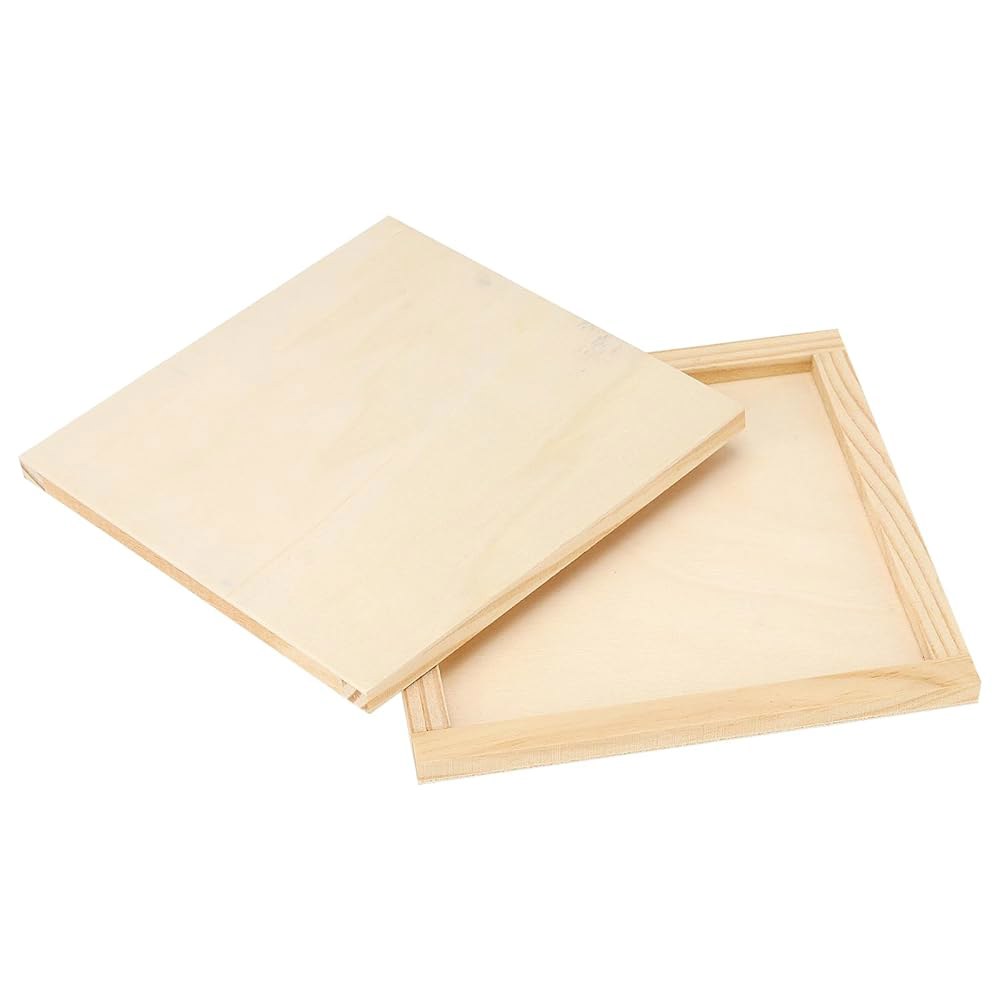 진랭크 30 PCS 6 x 6 인치 나무 캔버스 그림을 그리기 위한 빈 사각형 캔버스 DIY 공예 프로젝트를 위한 미완성 나무 캔버스 보드 : 오이엠마켓