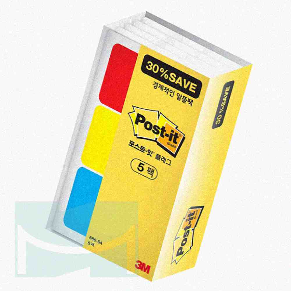 뉴몰 접착식 플래그 5팩set 분류라벨 오피스라벨 : 뉴이커머스