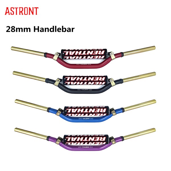 1 PC 먼지 자전거 핸들 바 이중 감속기 Twinwall 모델 핸들 바 28mm 범용 오토바이 액세서리 : 정진글러벌