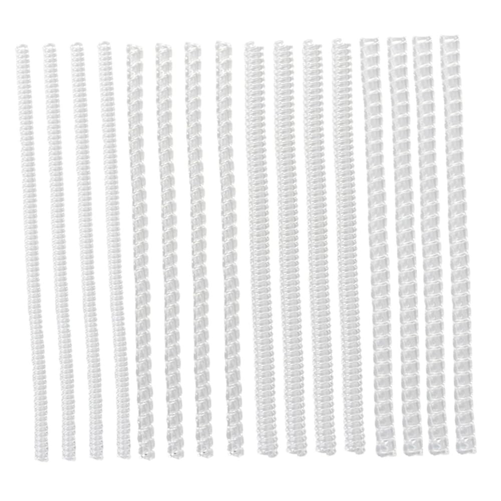 링과 스타일에 적합한 나사 디자인으로 사용하기 쉬운 링을 위한 Uonlytech 16Pcs 보이지 않는 링 조정기 투명 스프링 로프 주얼리 : 루미솔